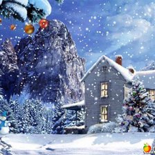 Схема вышивки «ожидание нового года»