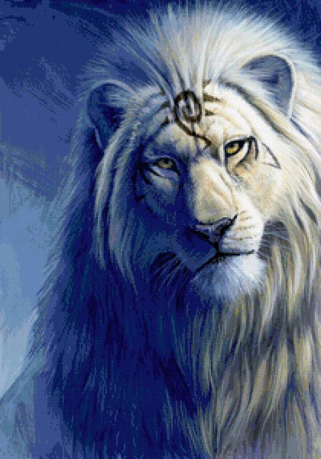 Лев - царь, лев, фэнтези - предпросмотр