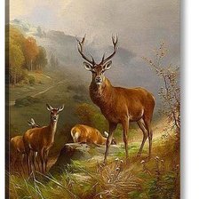 Схема вышивки «олень»