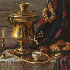 Схема вышивки «самовар»