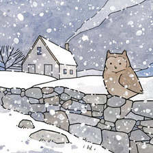 Схема вышивки «сова4»