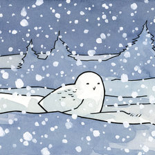 Схема вышивки «сова7890»