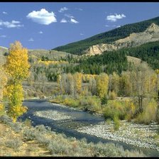 Схема вышивки «горный пейзаж»