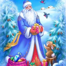 Схема вышивки «дед мороз»