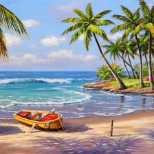 Лодка на пляже