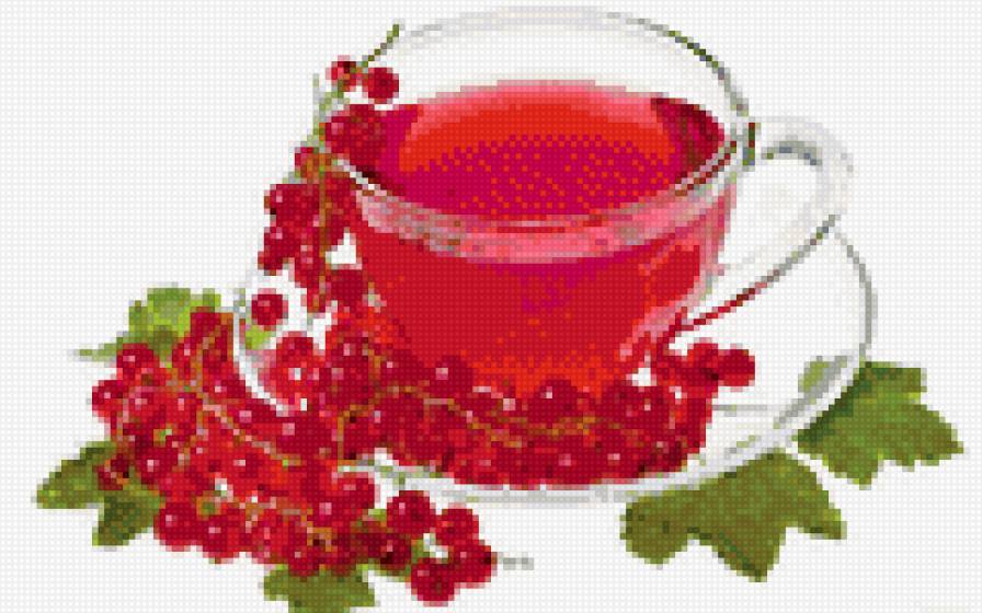 Смородиновый чай - ягоды, сморода, чай, кружка - предпросмотр