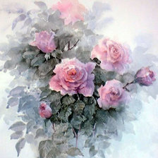 Схема вышивки «розы»