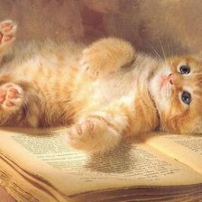 Схема вышивки «котенок»