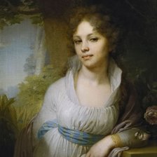 Схема вышивки «портрет лопухиной»