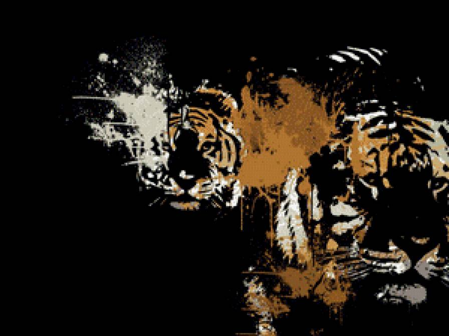 тигры - абстракция - предпросмотр