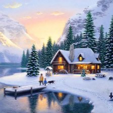 Схема вышивки «зимняя сказка»