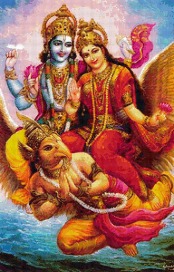 ВИШНУ ЛАКШМИ ГАРУДА - боги, индия - предпросмотр