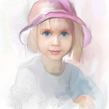 Схема вышивки «Девочка»