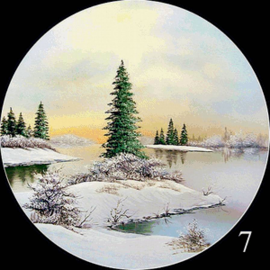 Зима - круг - предпросмотр