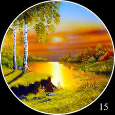 Схема вышивки «Осенний закат»