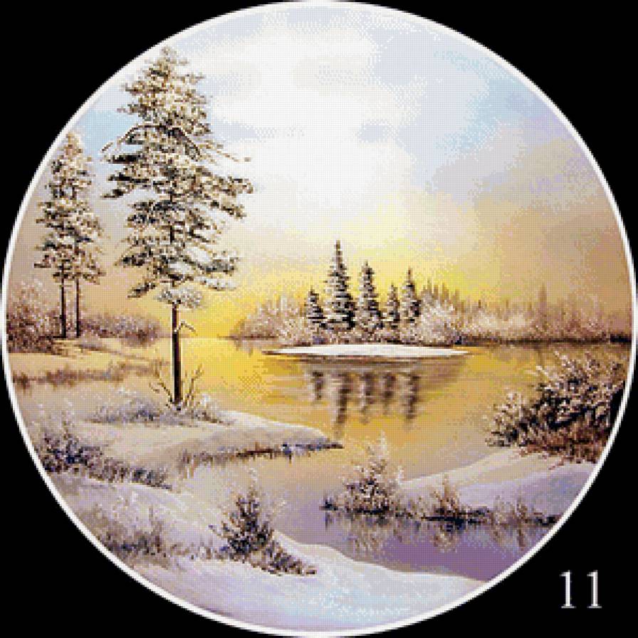 Красавица зима - круг - предпросмотр