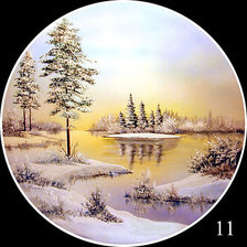 Схема вышивки «Красавица зима»