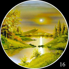 Схема вышивки «Осенний закат»