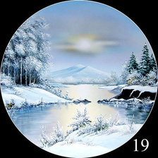 Схема вышивки «Зима»