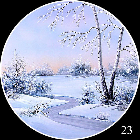 Любимая зима - круг - оригинал