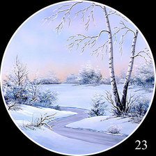 Схема вышивки «Любимая зима»