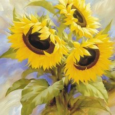 Схема вышивки «Подсолнухи Игоря Левашова»