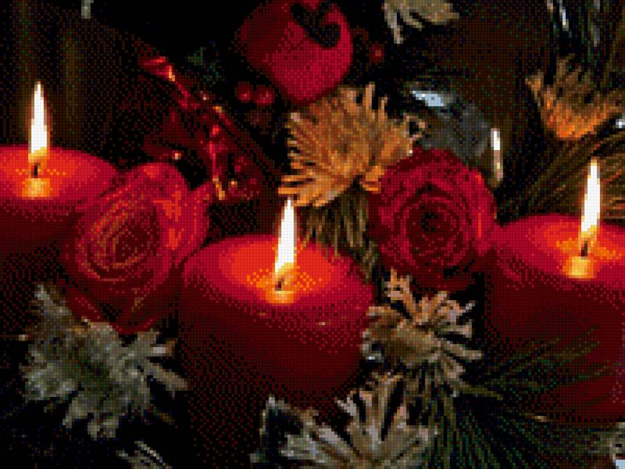 свечи - свечи, новый год - предпросмотр