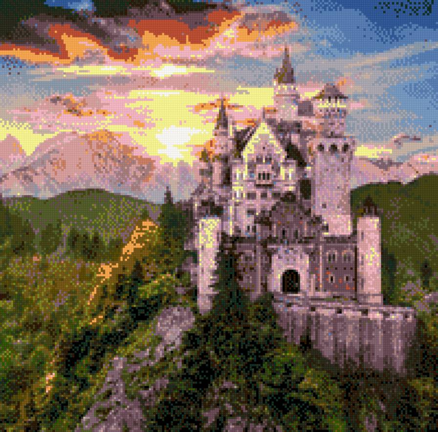 замок - замок, природа, лето - предпросмотр