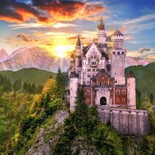 Схема вышивки «замок»