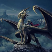 Схема вышивки «дракон»