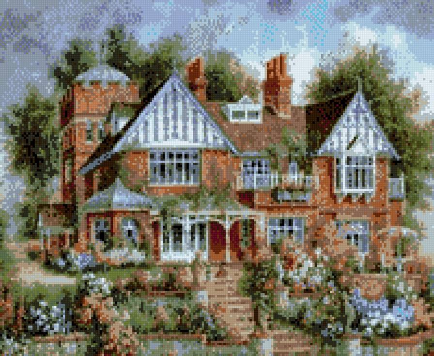 усадьба - усадьба, пейзаж, лето - предпросмотр