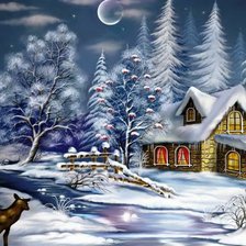 Схема вышивки «серия "зима"»