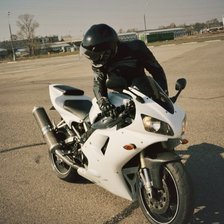 Схема вышивки «Мотоциклист»