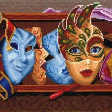 Схема вышивки «Маски.»