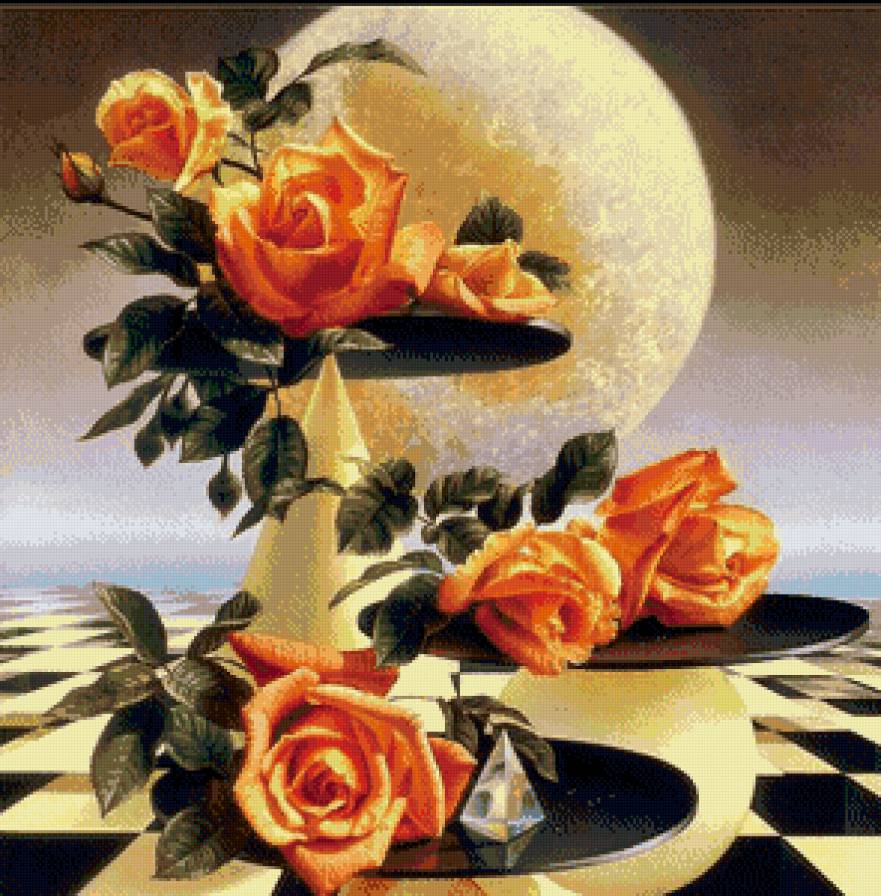 розы - цветы, картина - предпросмотр