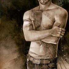 Схема вышивки «парень»