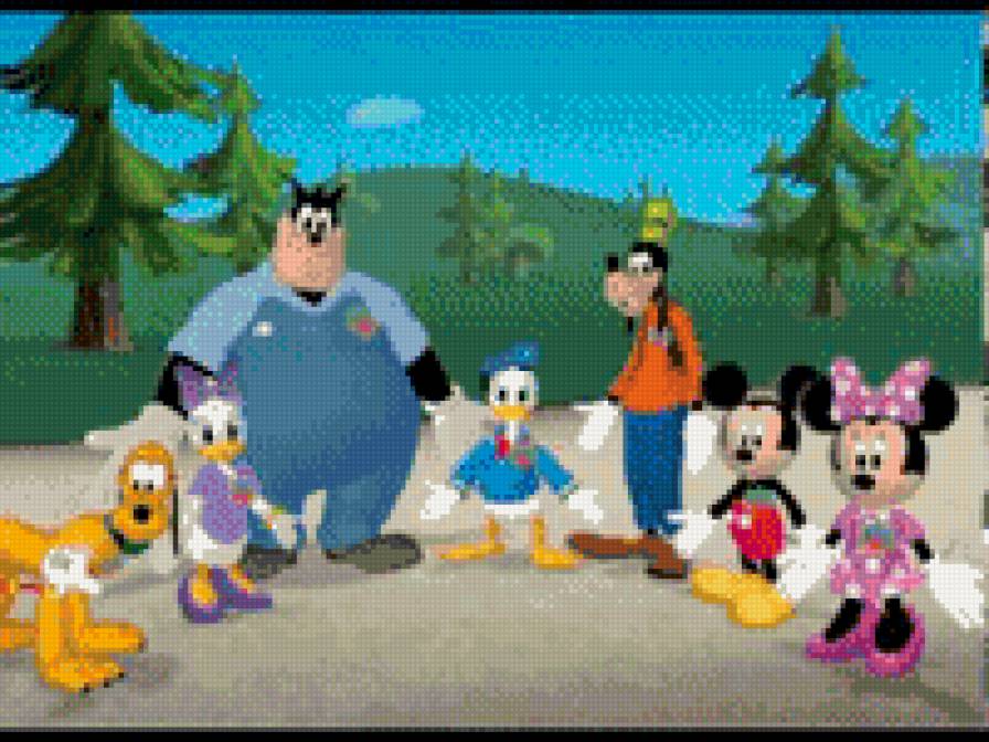 клуб минни мауса - герои мультфильмов, микки маус - предпросмотр