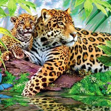 Схема вышивки «Под маминой защитой...»