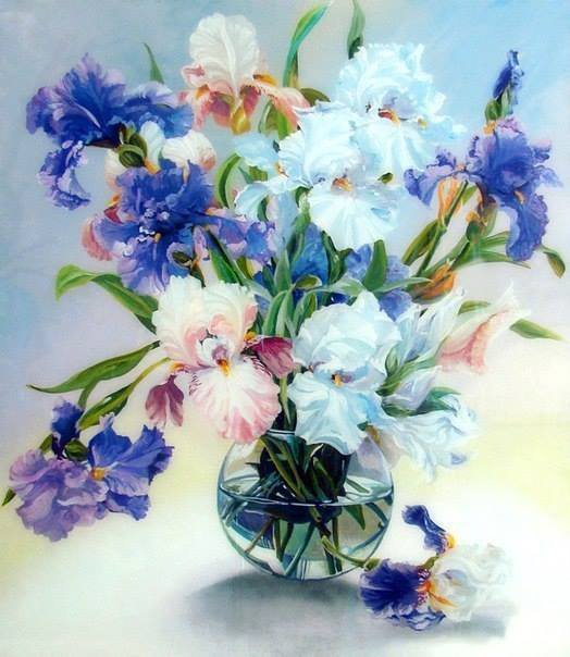 Іриси - dmc - оригинал