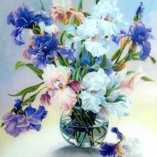 Схема вышивки «Іриси»