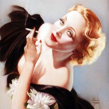 Схема вышивки «Винтажный портрет»