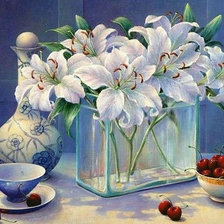 Схема вышивки «Натюрморт с вишней»