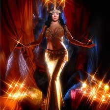 Схема вышивки «восточный танец»