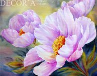 Схема вышивки «пион»