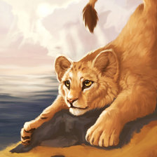 Схема вышивки «львенок»