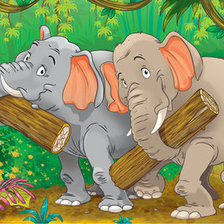 Схема вышивки «слоники»