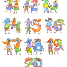 Схема вышивки «цифры»