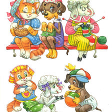 Схема вышивки «мамочки на лавочке»