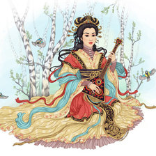 Схема вышивки «женский образ»