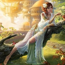 Схема вышивки «кормление белки»